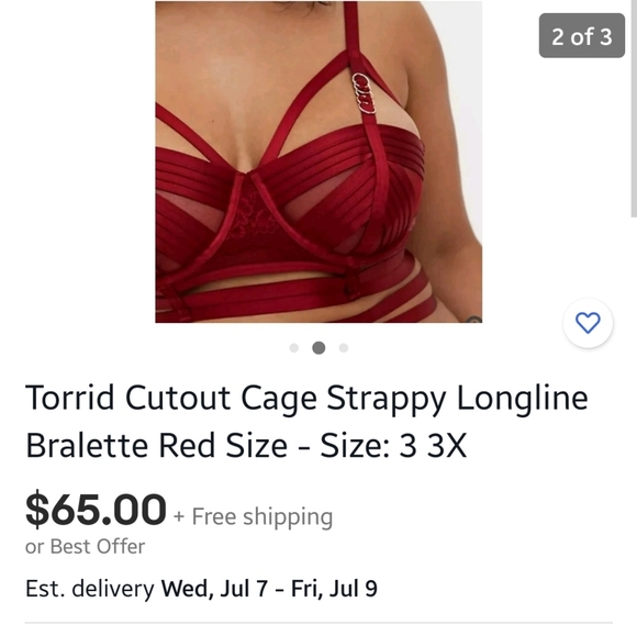 Torrid Cage Bra - Picture 4 of 4